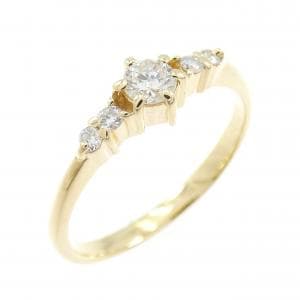 K18YG ダイヤモンド リング 0.22CT
