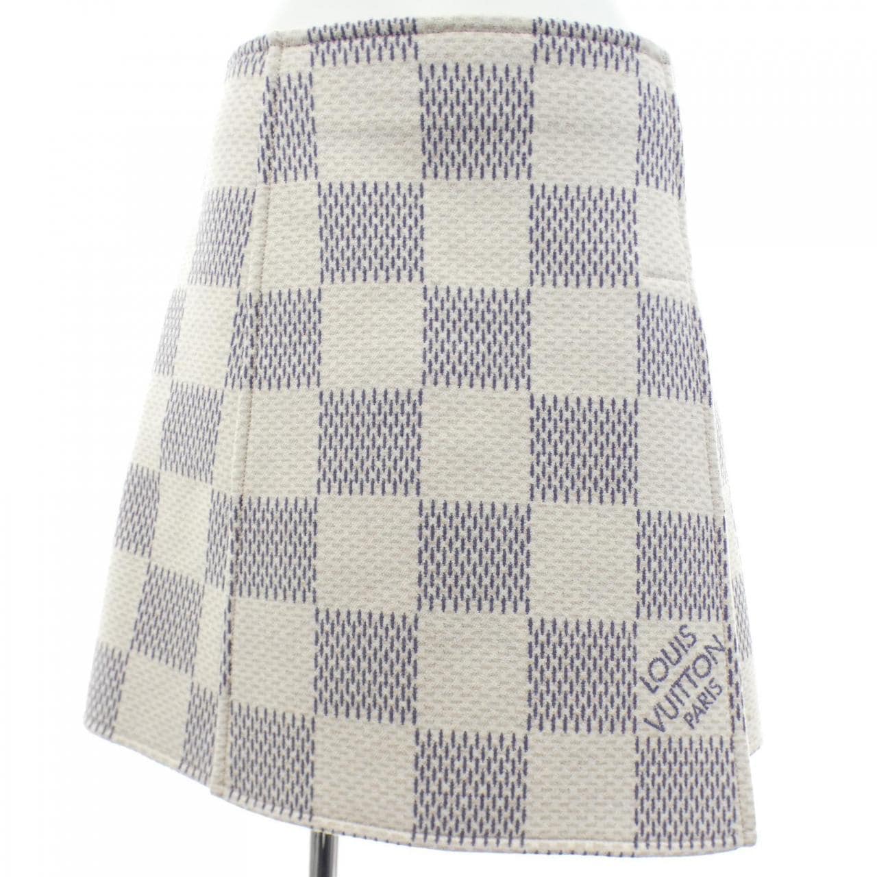 LOUIS VUITTON Vuitton 双面 Damier Azur 半身裙 FMSK19KG1