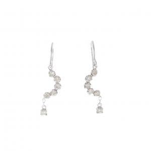 K18WG ダイヤモンド ピアス 0.30CT