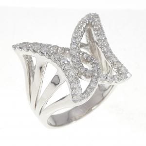 K18WG ダイヤモンド リング 0.85CT