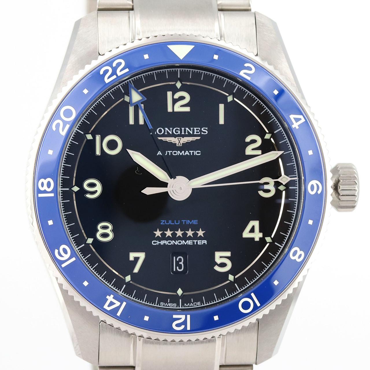 [新品] LONGINES LONGINES Zulu Time L3.812.4.59.6 SS自動上弦