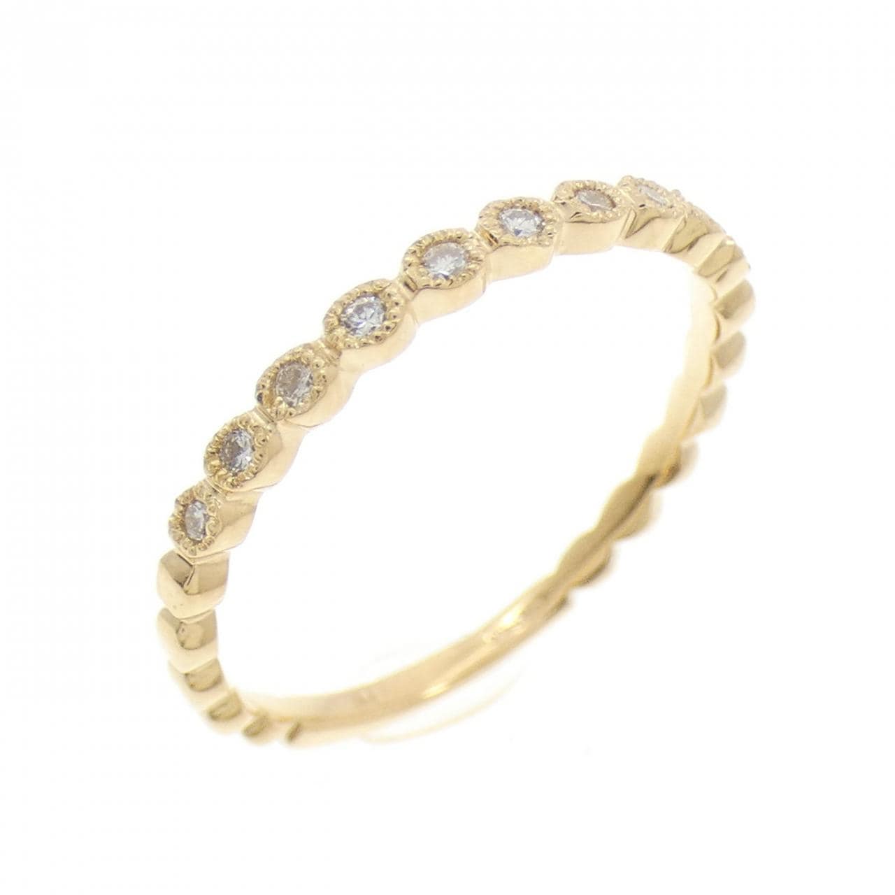【リメイク】K18YG ダイヤモンド リング 0.10CT
