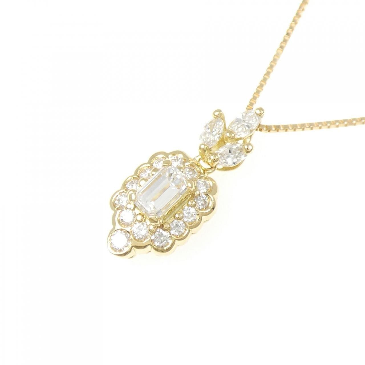 750YG/K18YG ダイヤモンド ネックレス