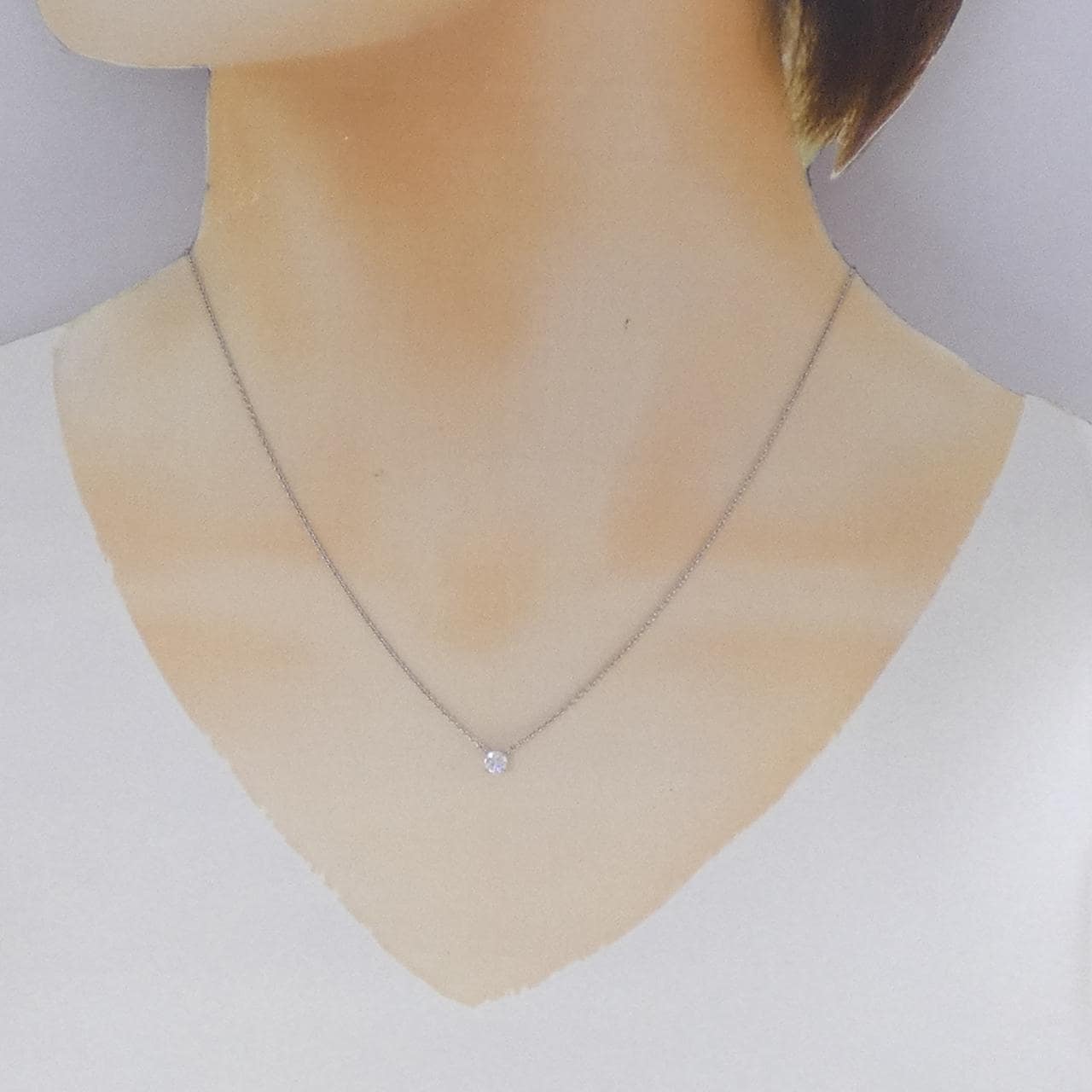 ヴァンドーム ダイヤモンド ネックレス 0.18CT