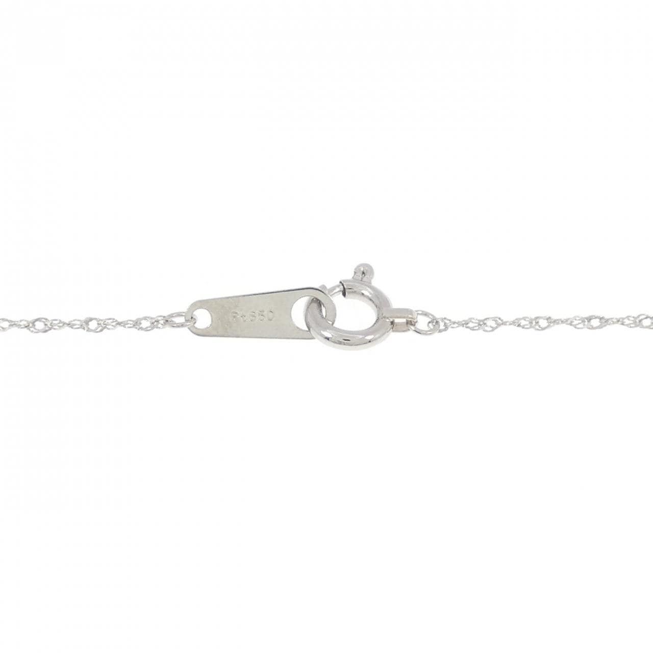 PT900/PT850 ソリティア ダイヤモンド ネックレス 0.40CT