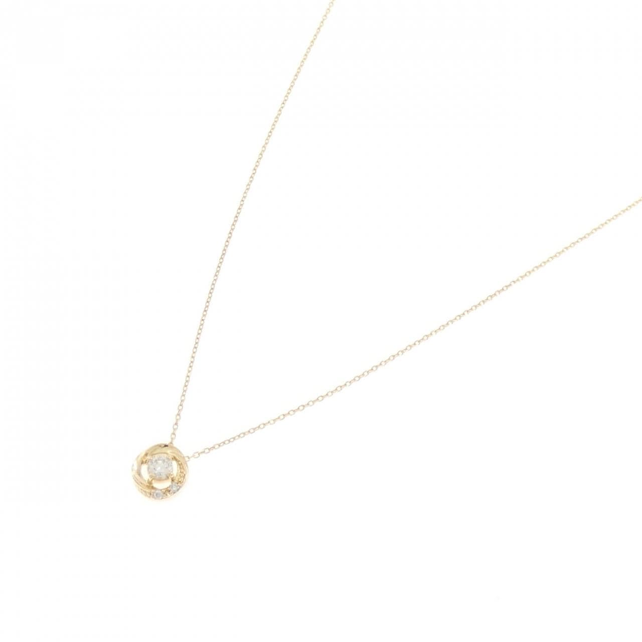 K18YG ダイヤモンド ネックレス 0.085CT
