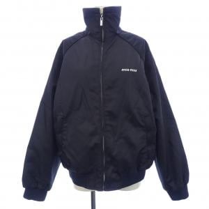 ミュウミュウ MIU MIU TECHNICAL GAZAR AND FLEECE BOMBER JACKET ML1390 SOOO 18SW ブルゾン