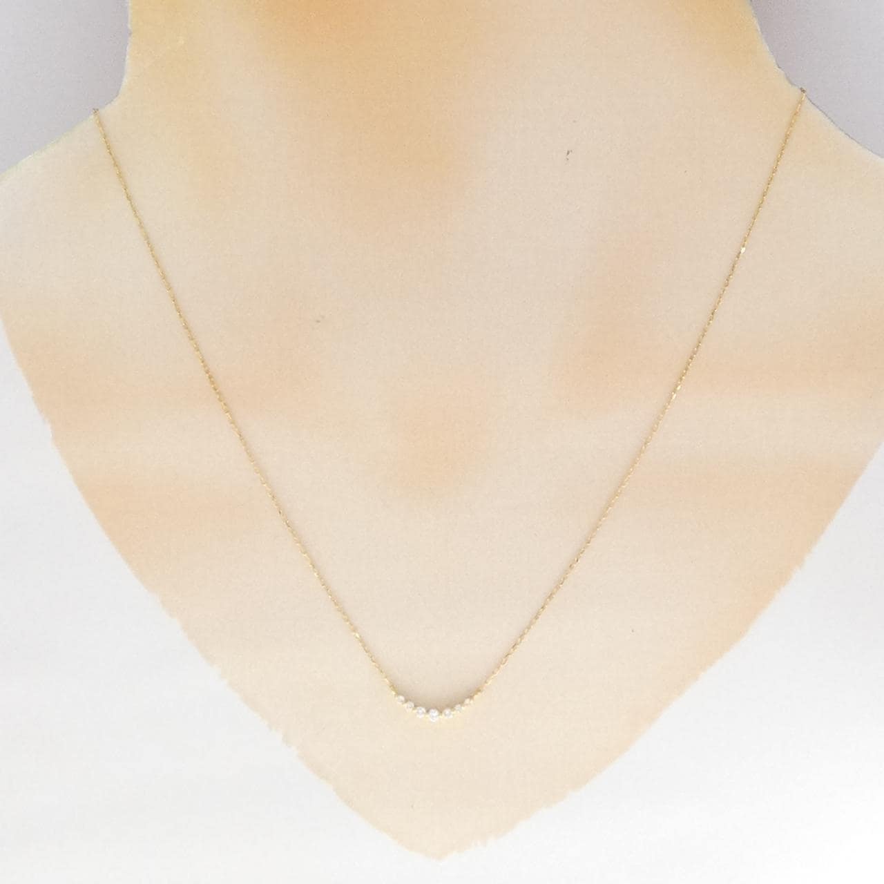 K18YG ダイヤモンド ネックレス 0.12CT