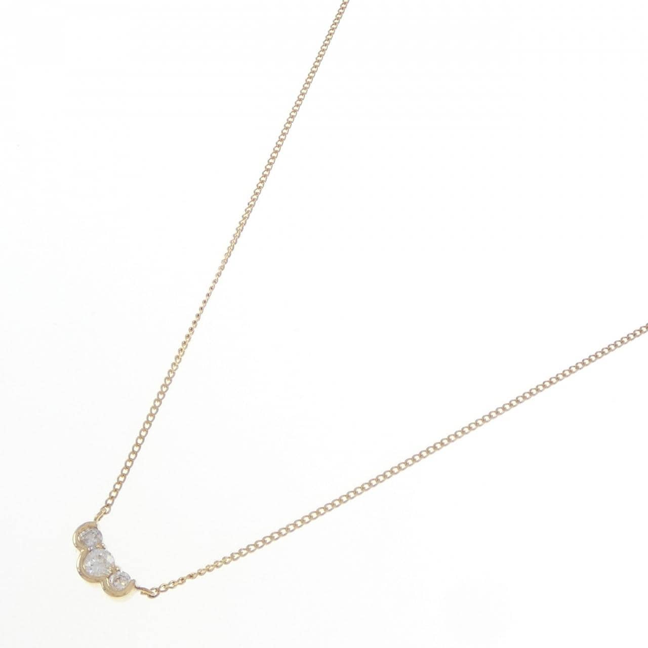 K18YG ダイヤモンド ネックレス 0.20CT