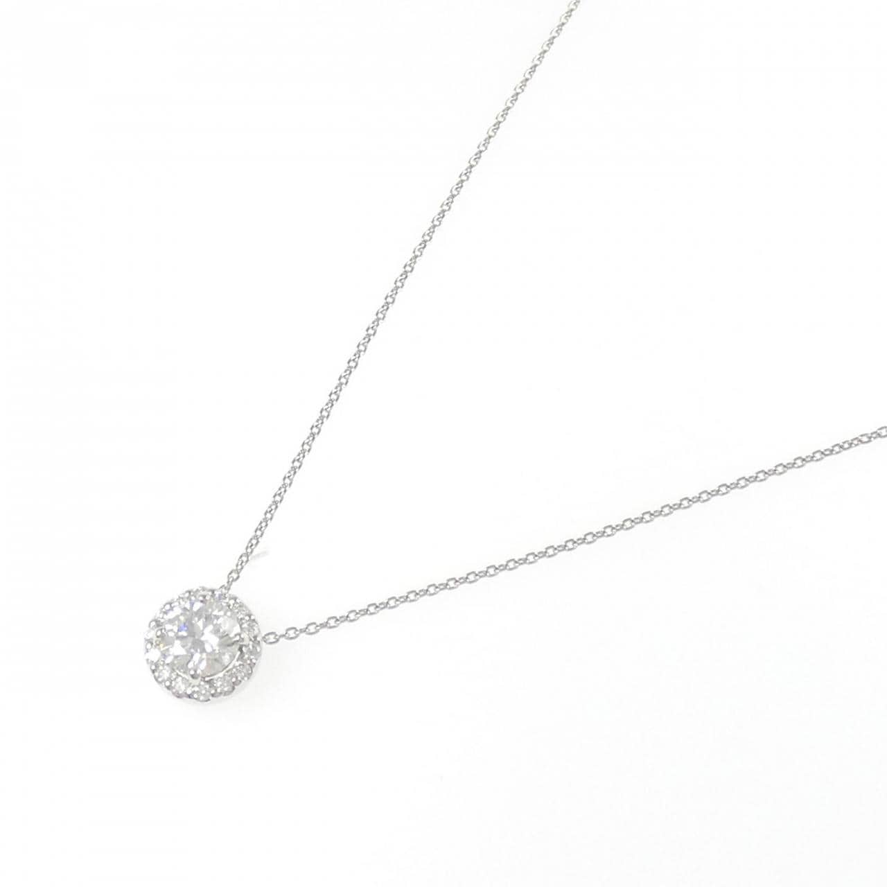 【リメイク】PT900/PT850 ダイヤモンド ネックレス 0.558CT E SI2 EXT H&C