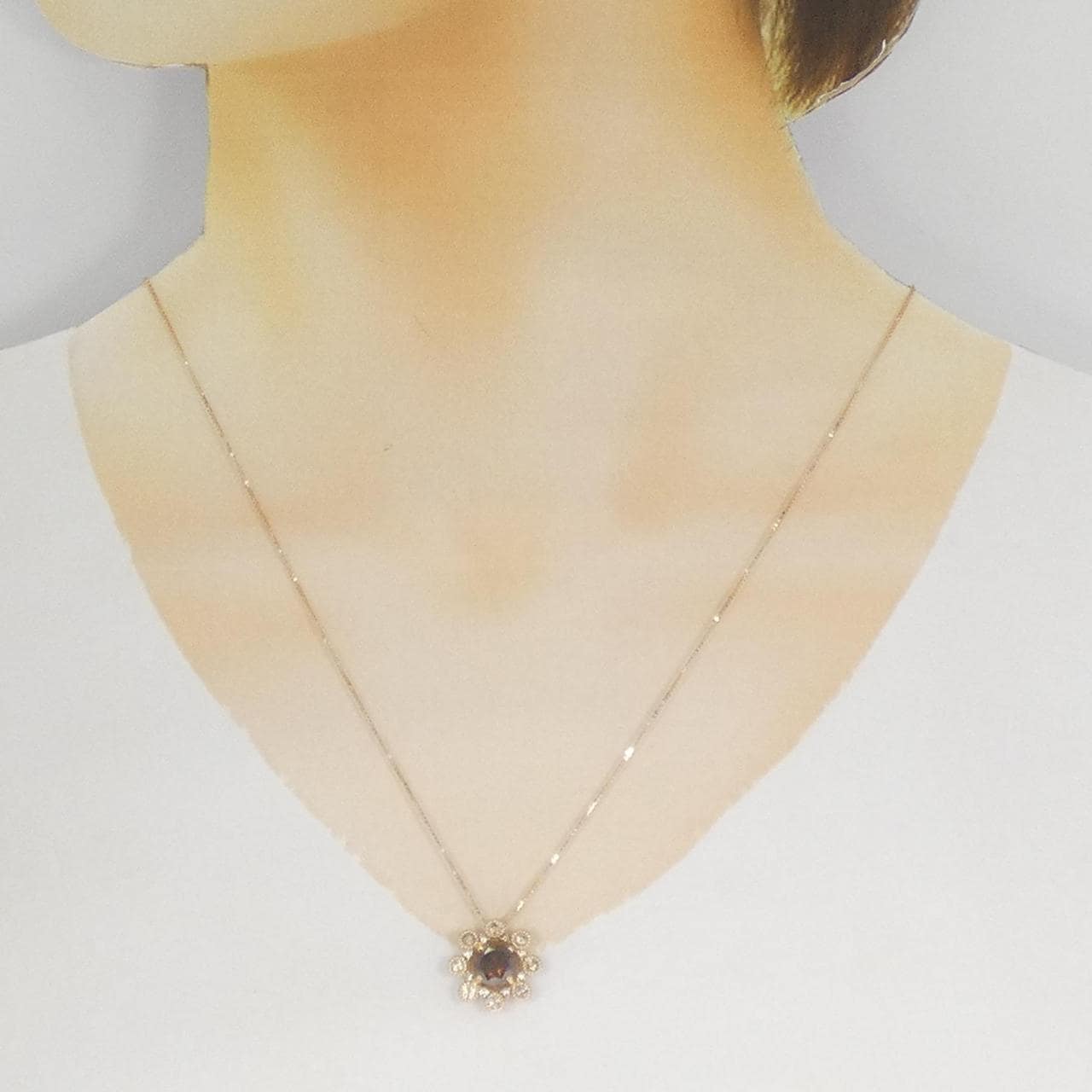 K18PG ダイヤモンド ネックレス 1.616CT