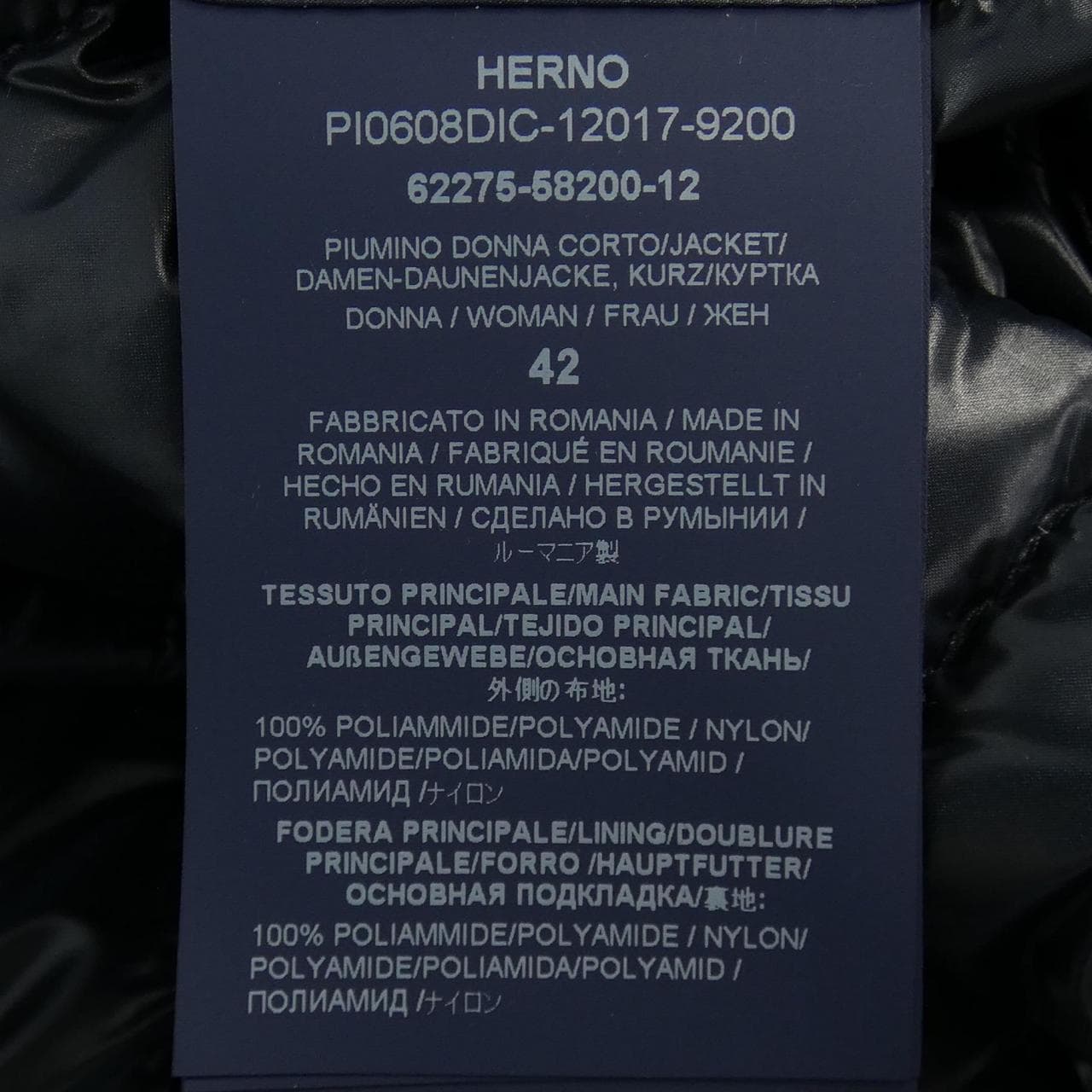 ヘルノ Herno PI0608DIC 12017 ダウンジャケット