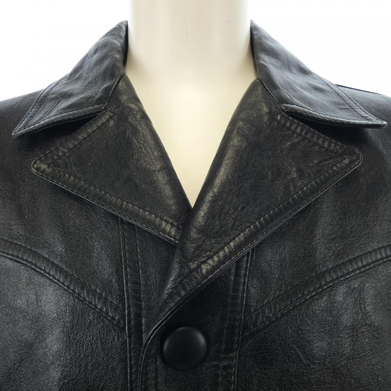CELINE 2EK17602V Leather Jacket