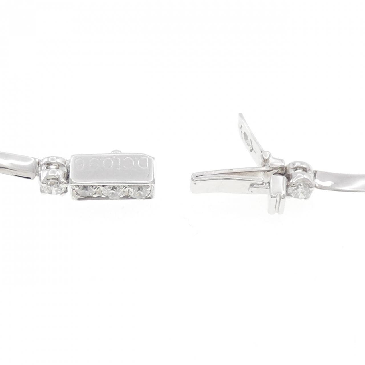 K18WG ダイヤモンド ブレスレット 0.96CT