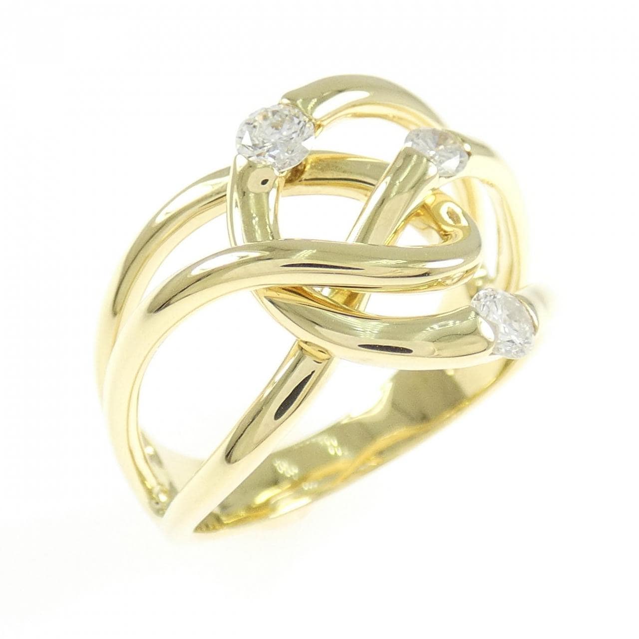 K18YG ダイヤモンド リング 0.30CT