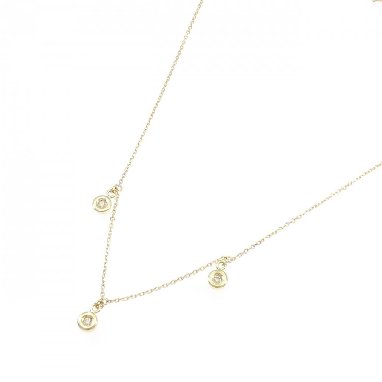 K18YG ダイヤモンド ネックレス 0.06CT