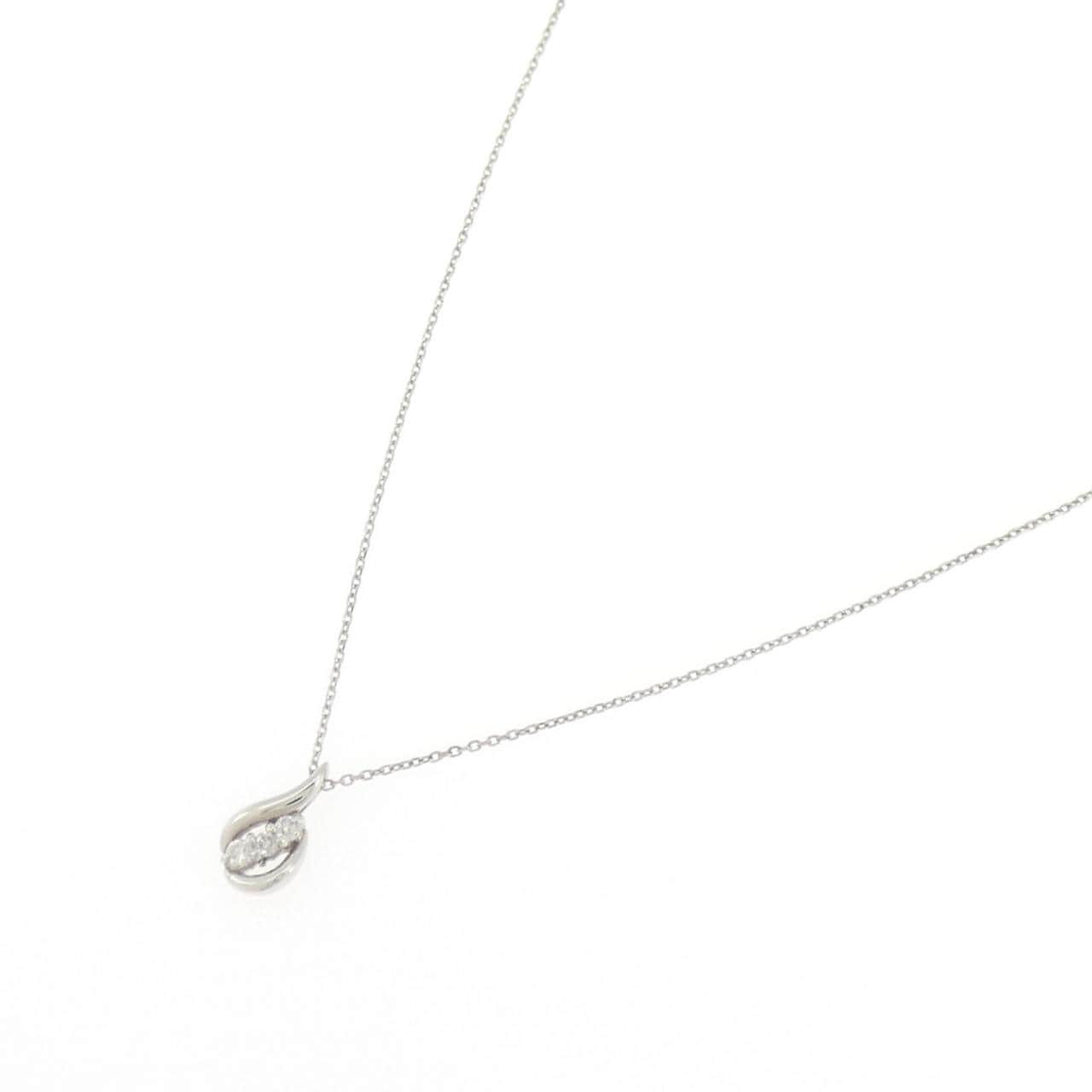 PT900/PT850 ダイヤモンド ネックレス 0.04CT