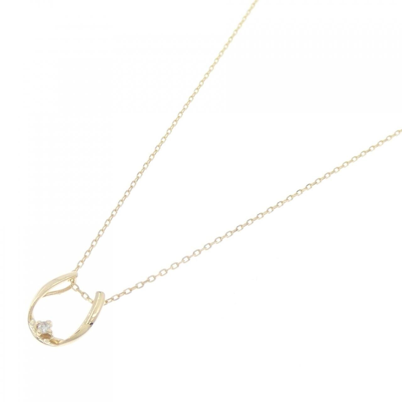 K10YG ダイヤモンド ネックレス 0.01CT