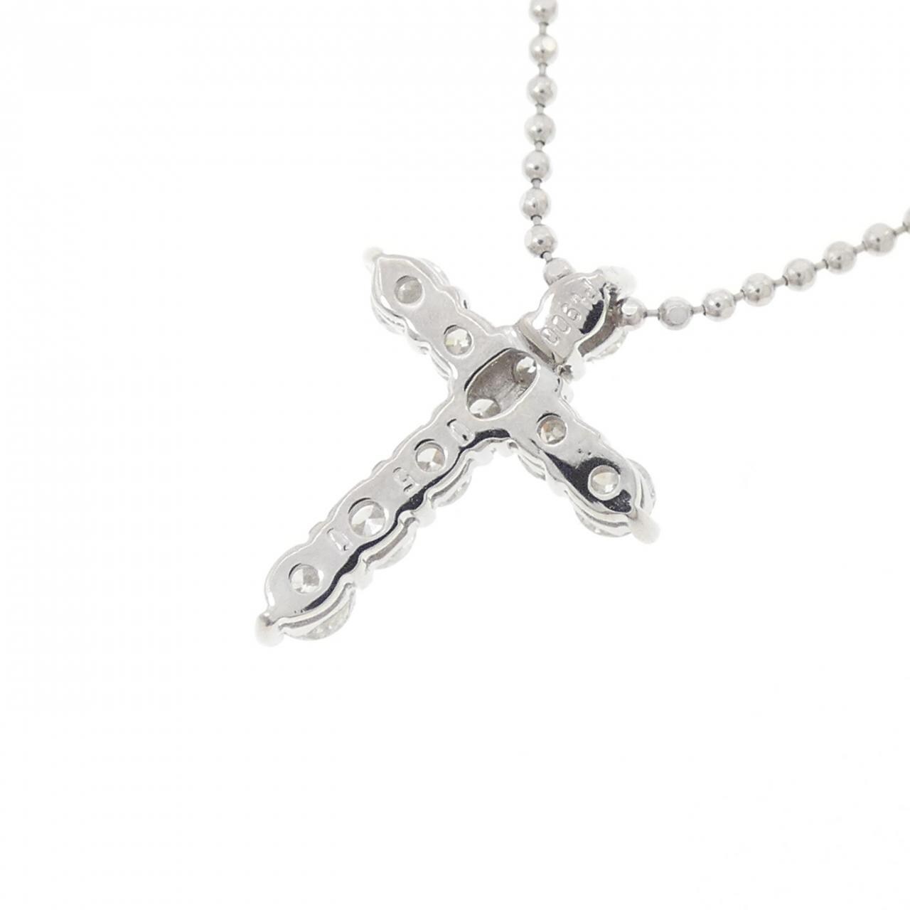 PT900/PT850 クロス ダイヤモンド ネックレス 0.50CT