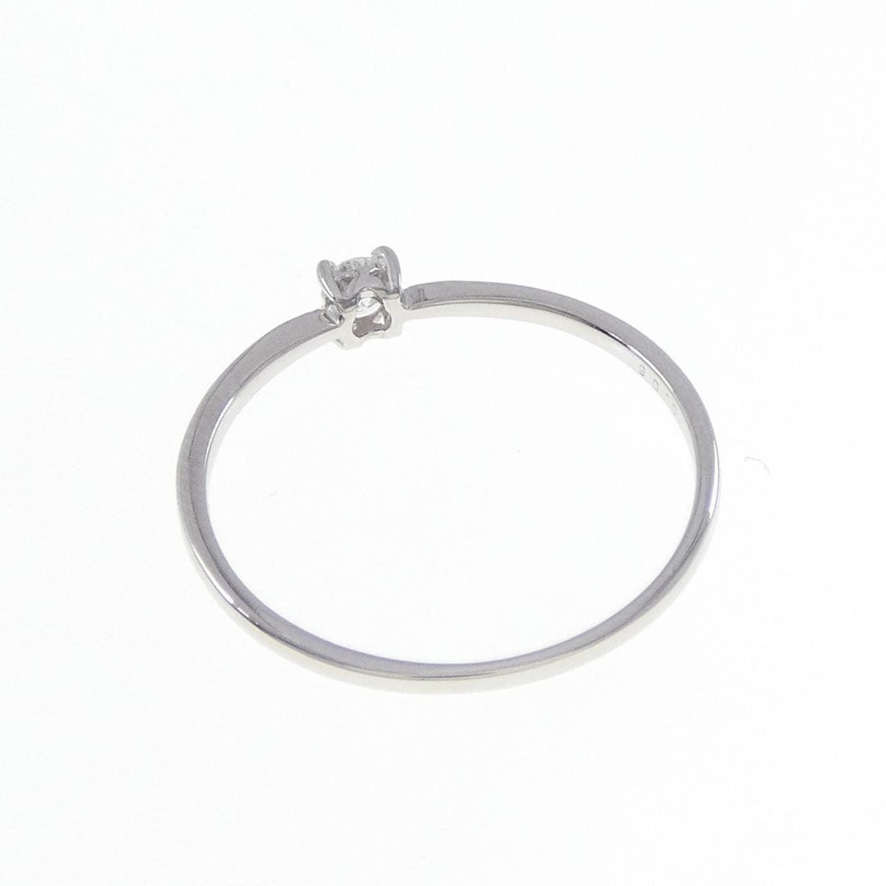 PT900 ソリティア ダイヤモンド リング 0.08CT