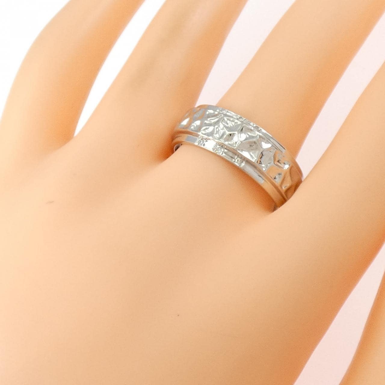 【新品】PT900 ダイヤモンド リング 0.03CT