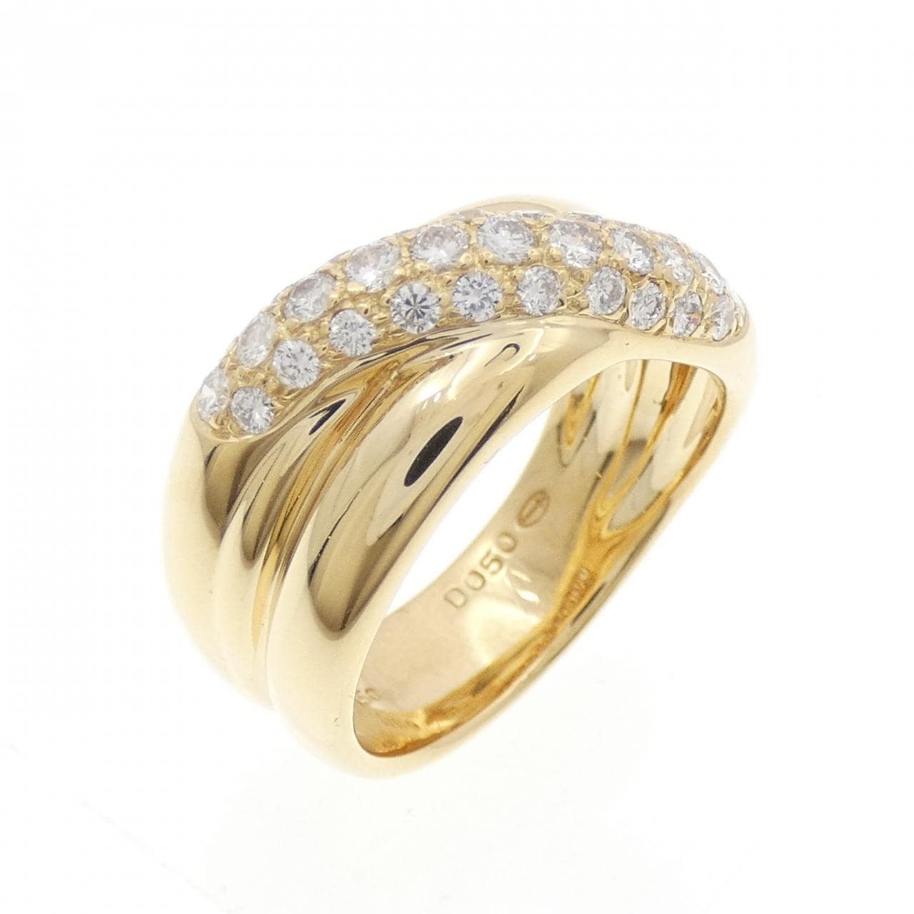 750YG ダイヤモンド リング 0.50CT