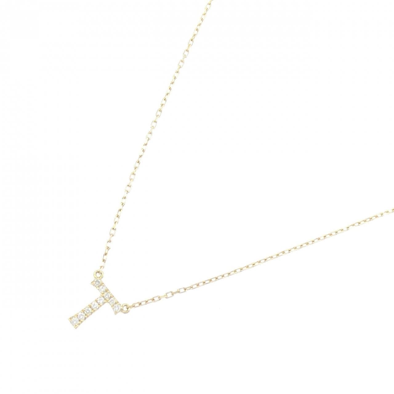 アーカー イニシャル ネックレス 0.04CT