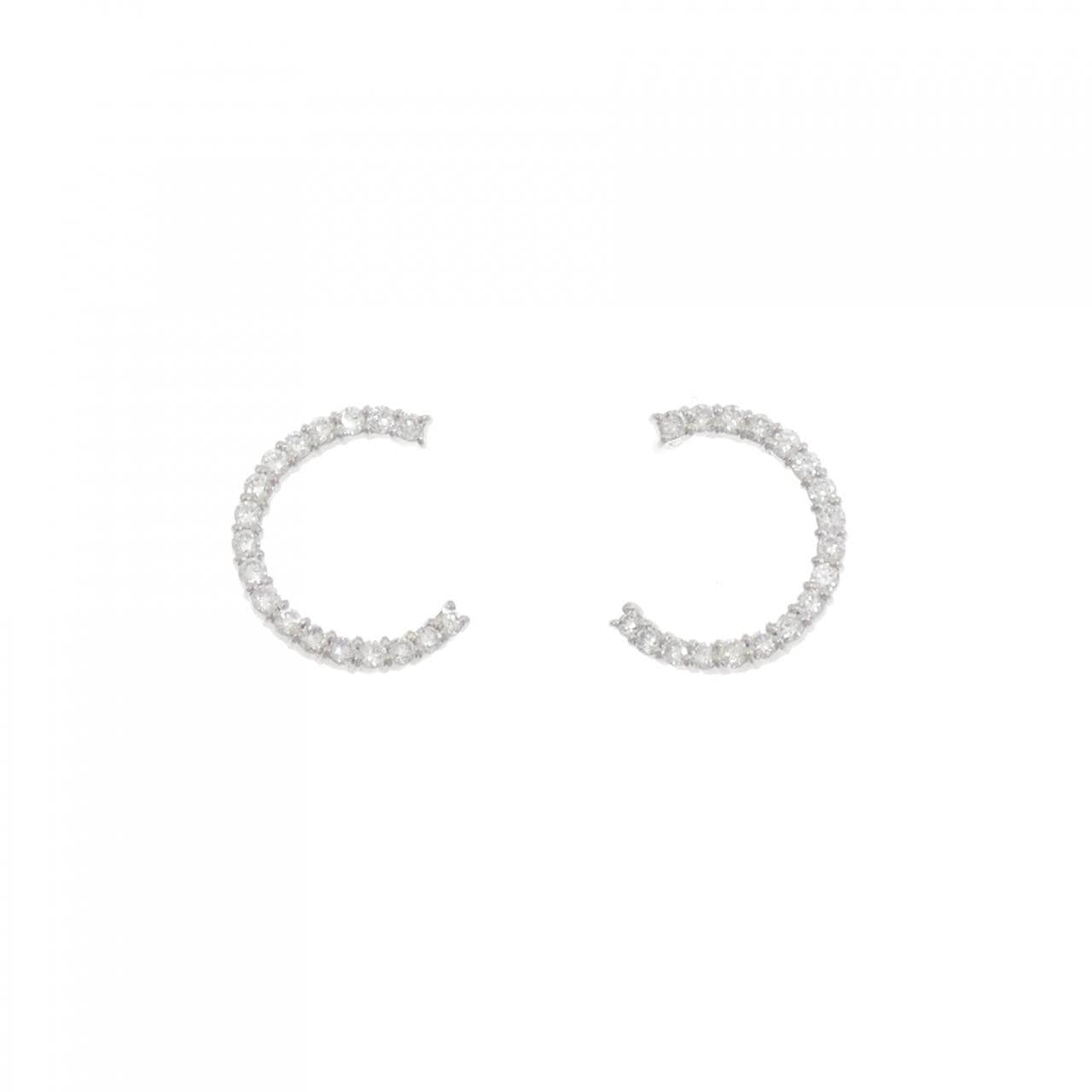 PT900 ダイヤモンド ピアス 0.50CT