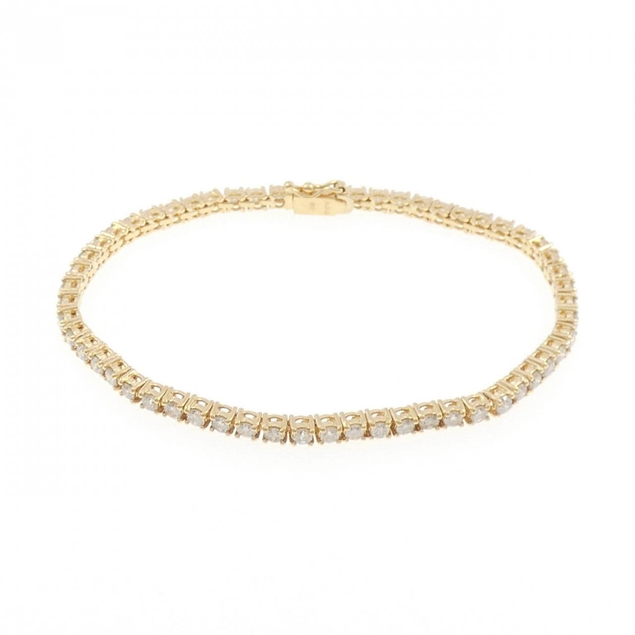 K18YG ダイヤモンド ブレスレット 3.00CT