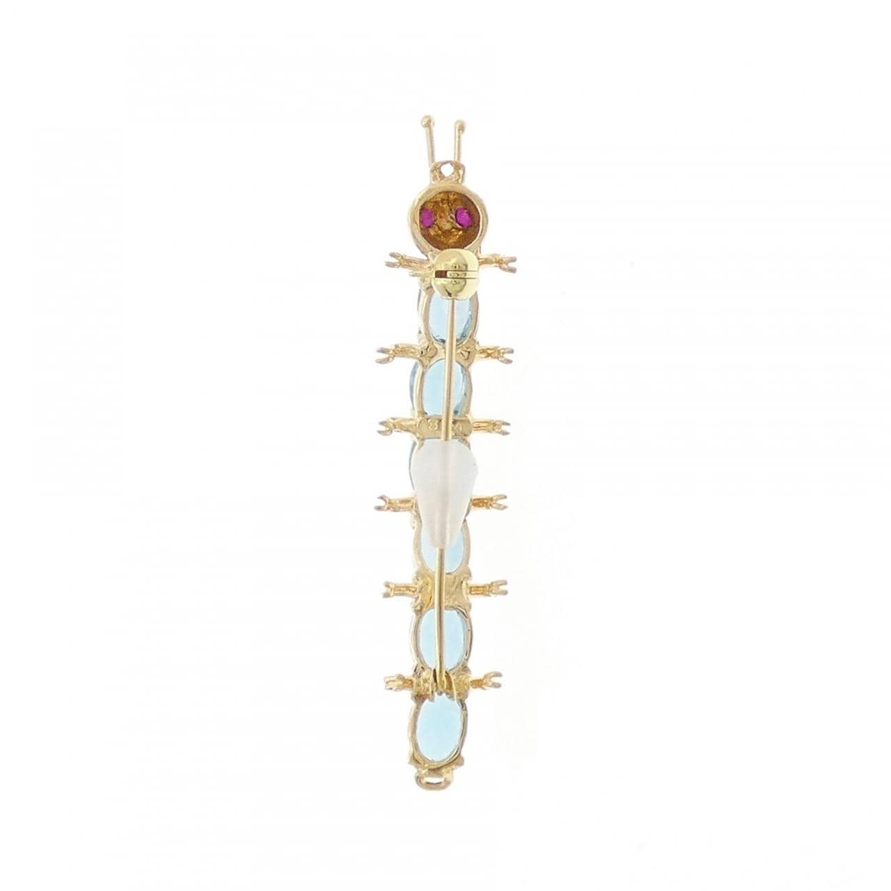 ポンテヴェキオ ブルートパーズ ブローチ 3.44CT