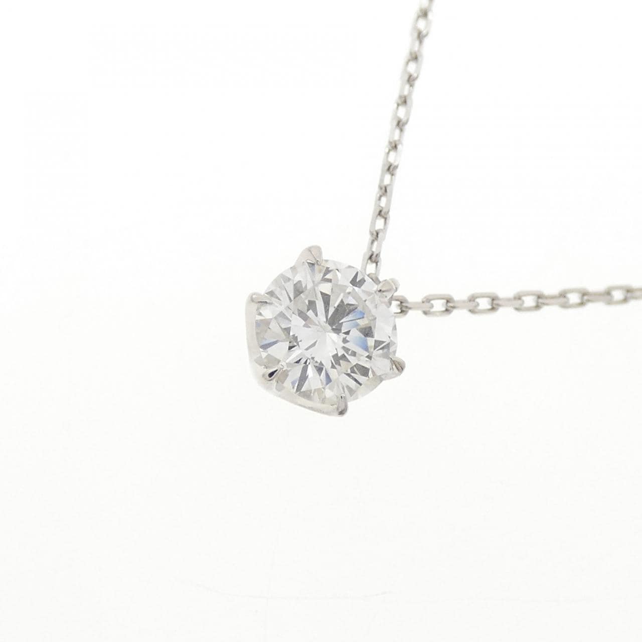 PT900/PT850 ダイヤモンド ネックレス 0.507CT G VS2 VG