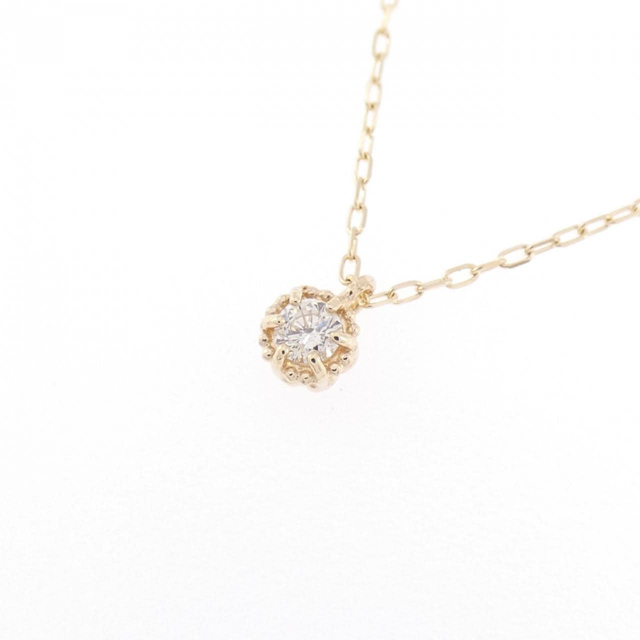 K10YG ダイヤモンド ネックレス 0.04CT