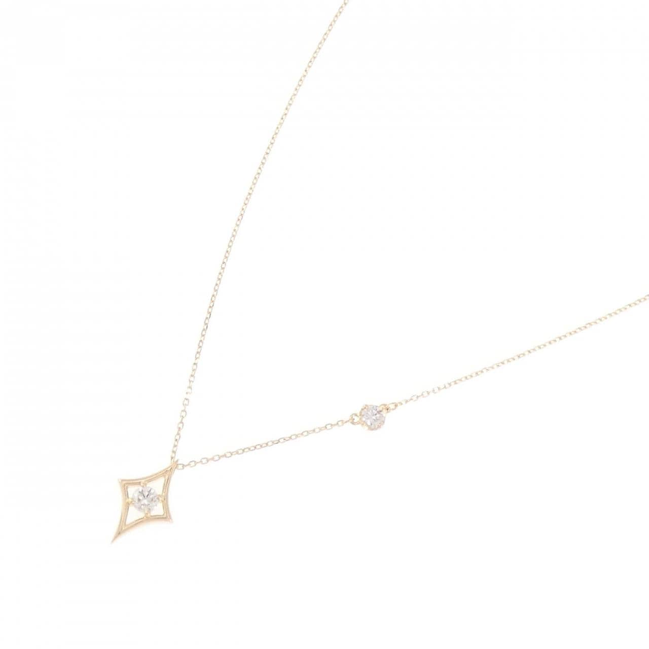 K18YG ダイヤモンド ネックレス 0.13CT