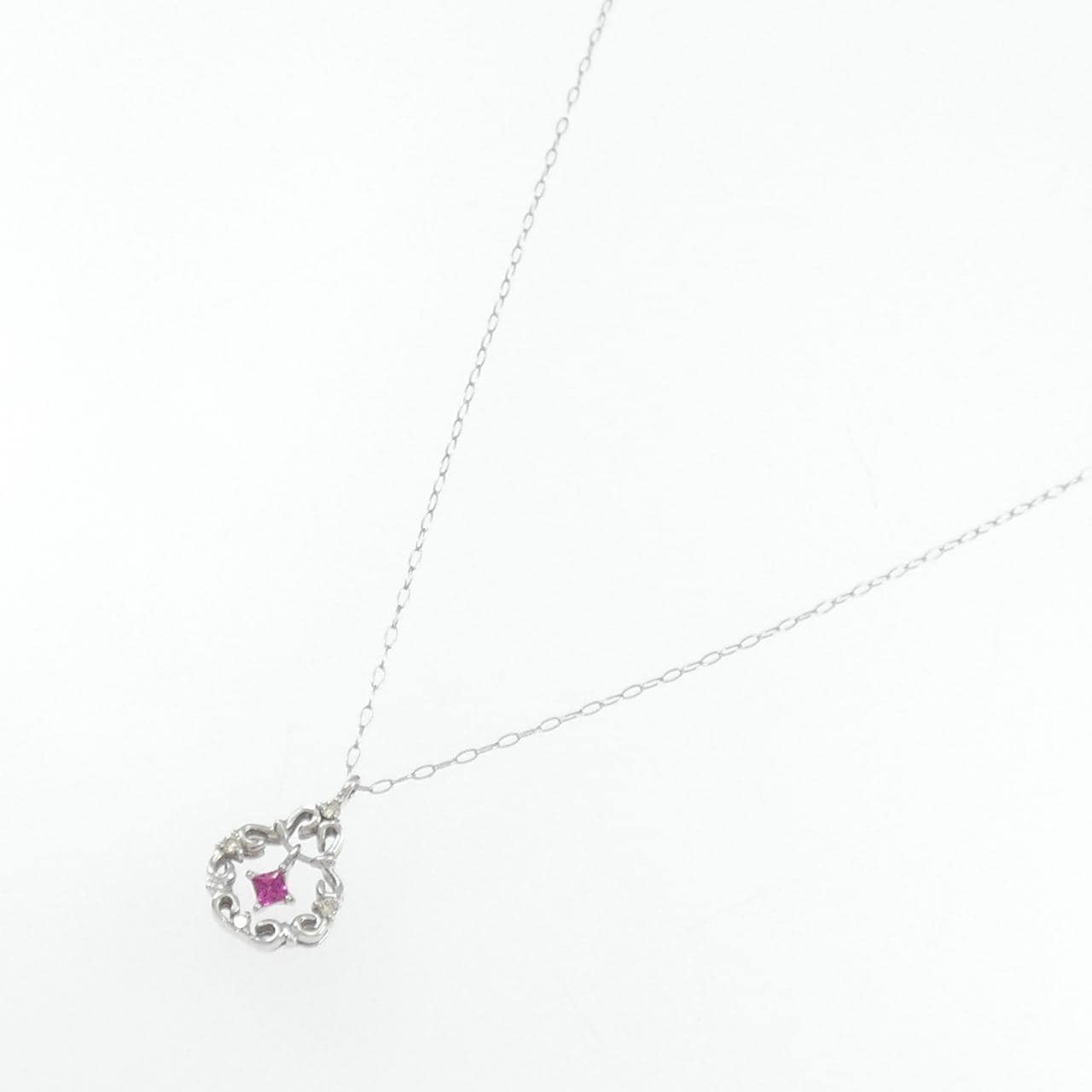 K10WG ruby necklace