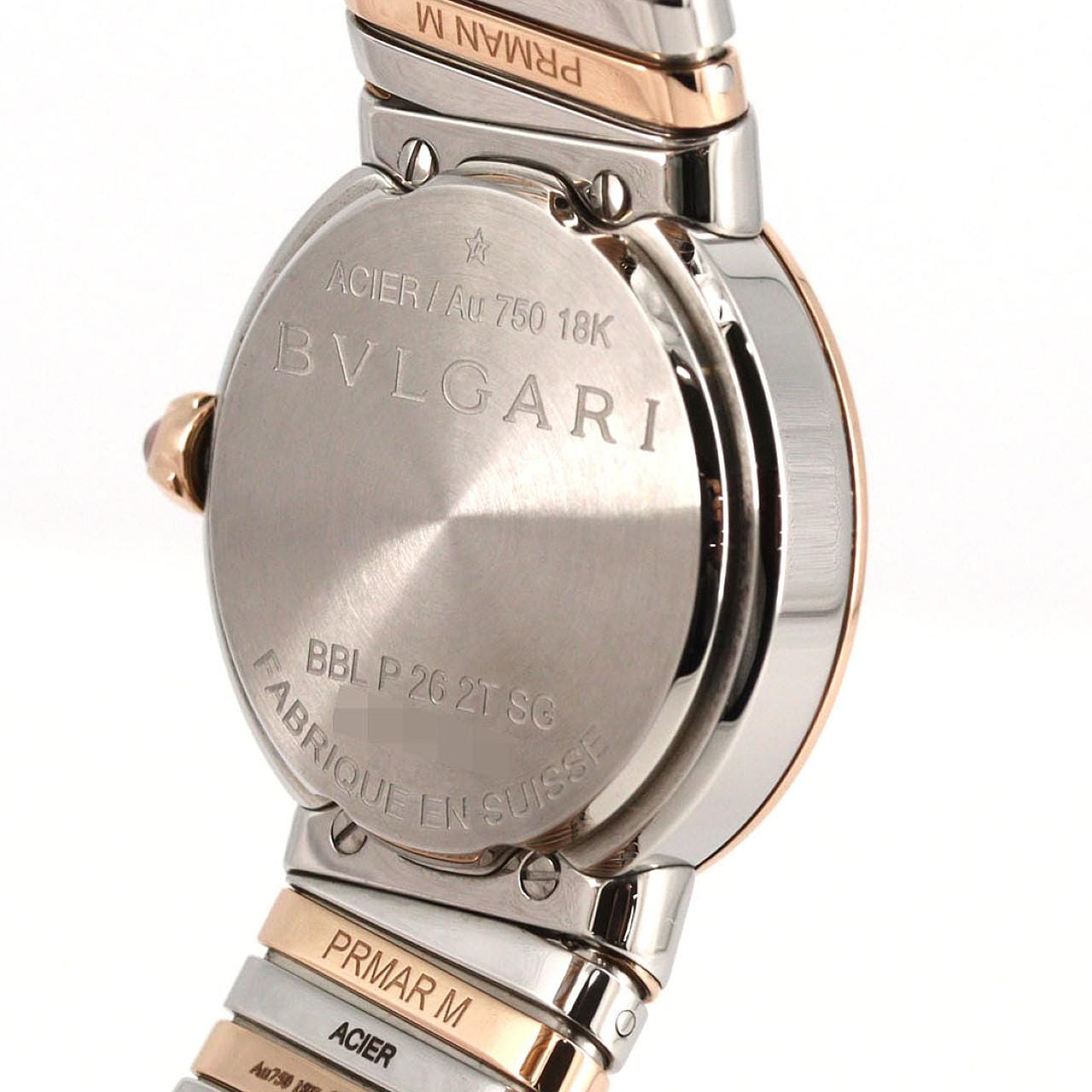 【新品】BVLGARI BVLGARI BVLGARI PG 組合 12 件組中號 BBLP262TSG/BBL262TWSPG/12 不鏽鋼和 PG石英