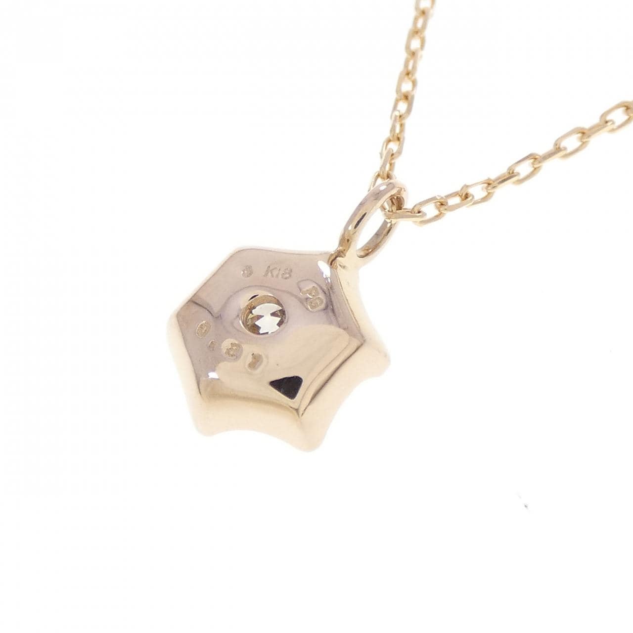 K18PG ダイヤモンド ネックレス 0.31CT