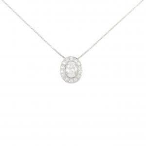 PT900/PT850 ダイヤモンド ネックレス 0.651CT G VVS2 オーバルカット