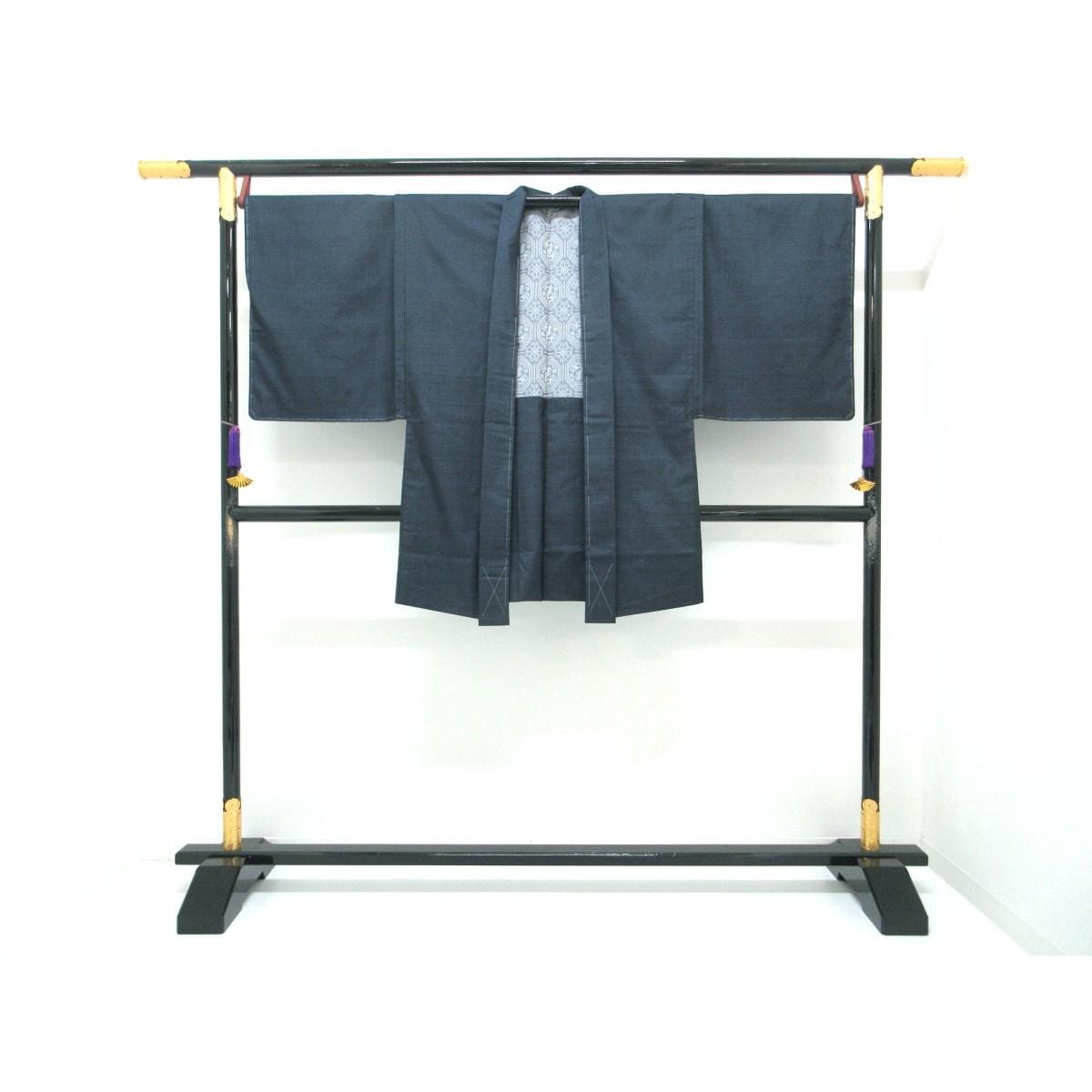 【未使用品】男物　【本場奄美大島紬】きもの・羽織・長襦袢　３点セット