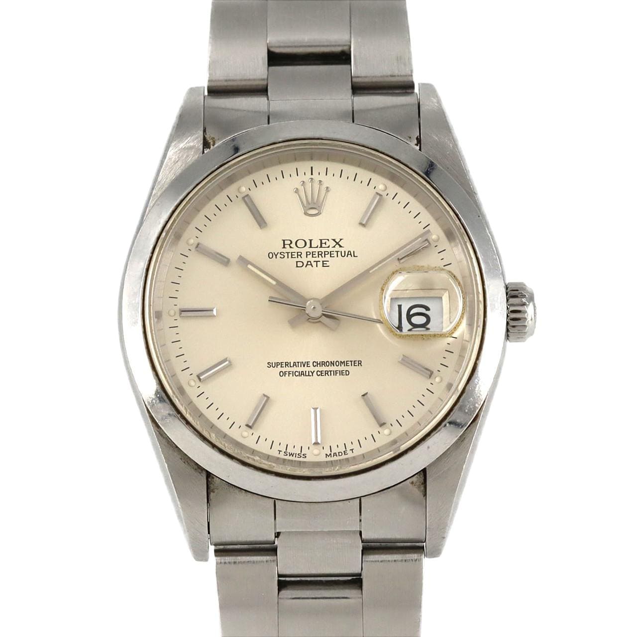 【ノーメンテナンス特価】ロレックス オイスターパーペチュアルデイト 15200 SS 自動巻 W番