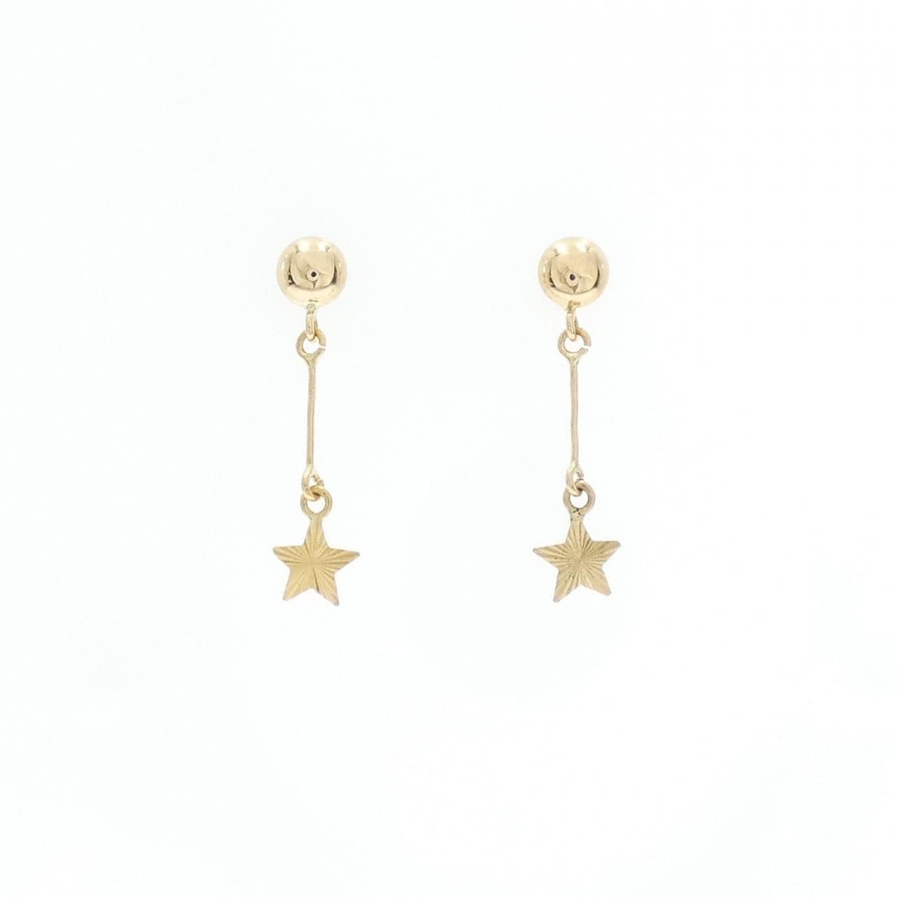 K18YG スター ピアス