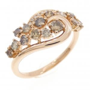 K18PG ダイヤモンド リング 0.64CT