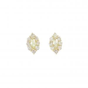 K18YG ダイヤモンド ピアス 0.42CT