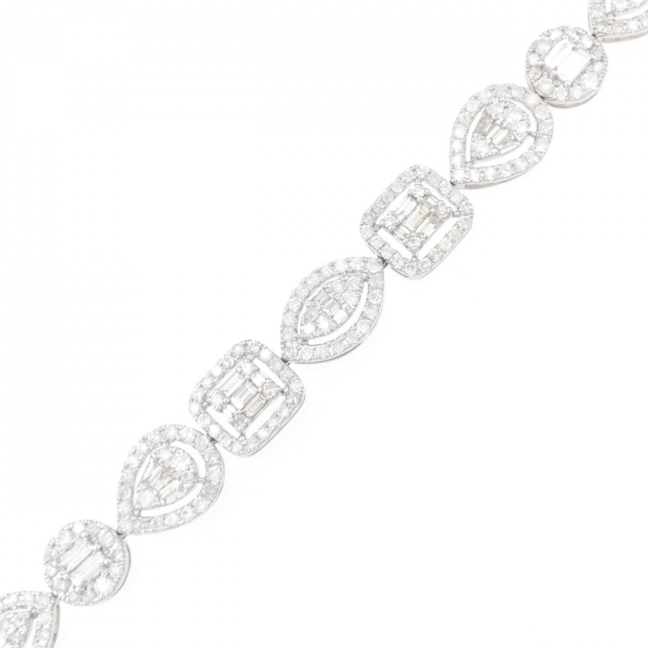 K18WG Diamond bracelet 5.00CT