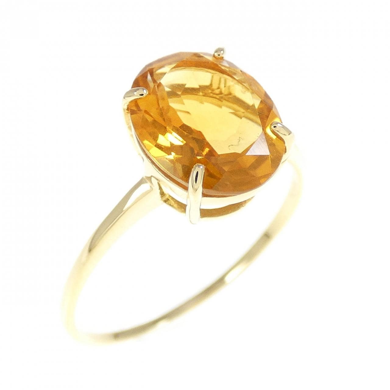 K18YG シトリン リング 2.50CT