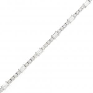 【新品】K18WG ダイヤモンド ブレスレット 3.60CT
