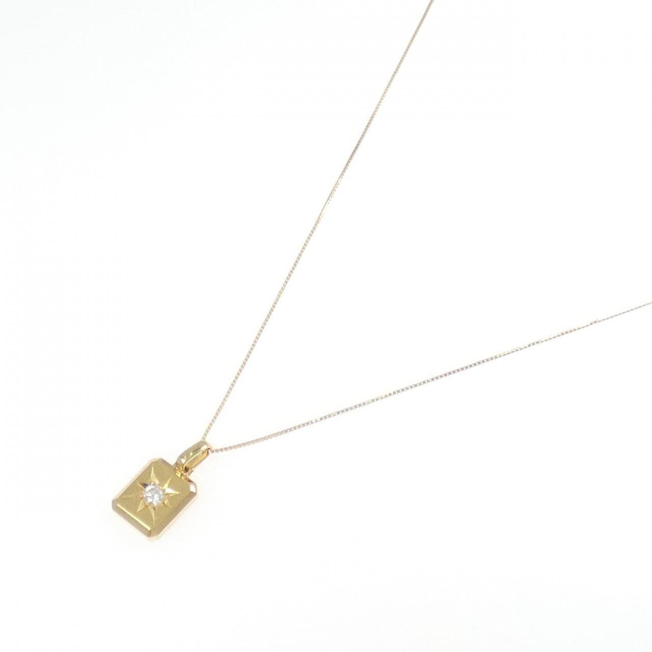 K18YG ダイヤモンド ネックレス 0.14CT