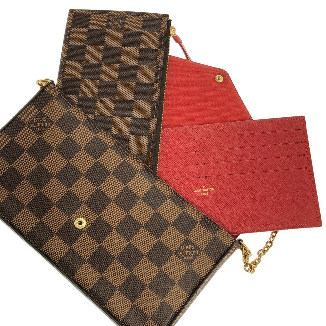 ルイヴィトン ダミエ ポシェット フェリシー N63032 ショルダーバッグ