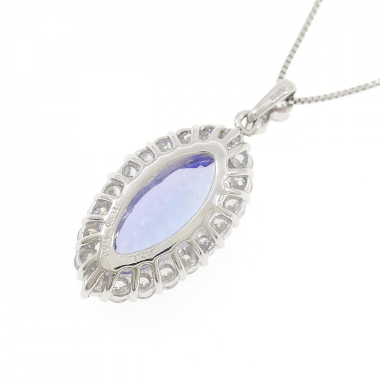 PT900/PT850 タンザナイト ネックレス 3.60CT