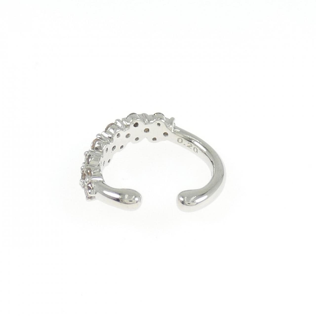 PT950 ダイヤモンド イヤーカフ 0.20CT 片耳