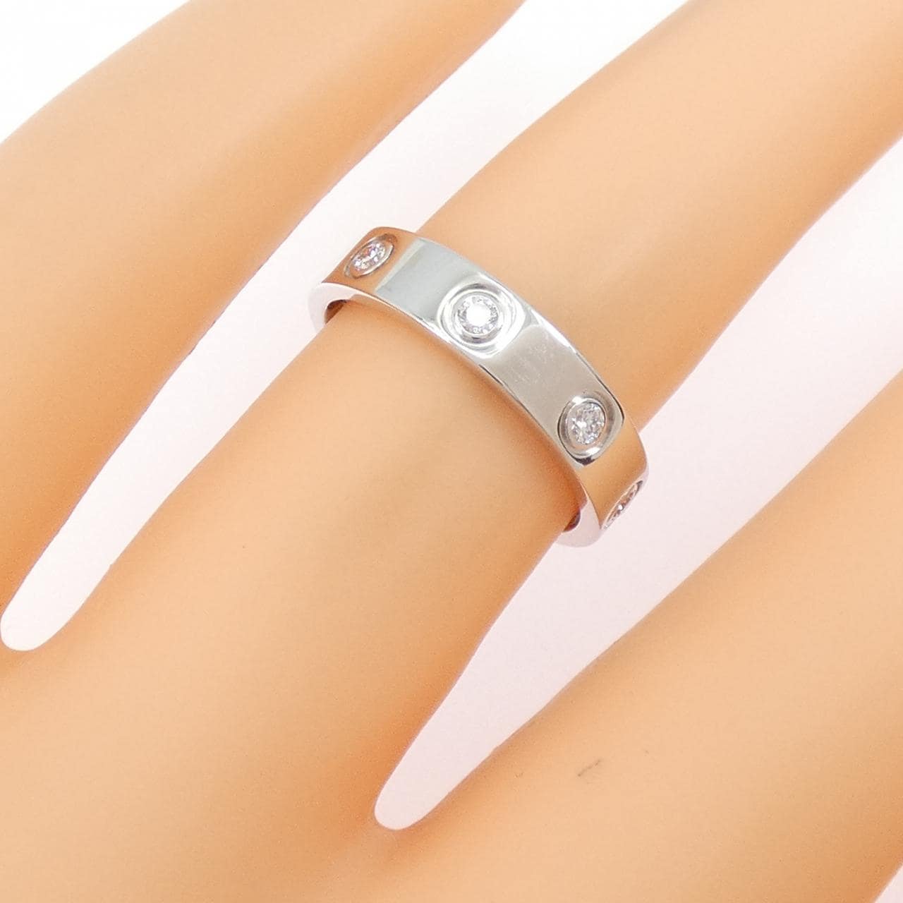 カルティエ ミニラブ フルダイヤ リング